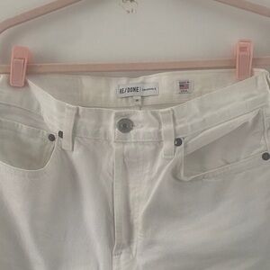 Re/Done Slim White Women’s Jeans